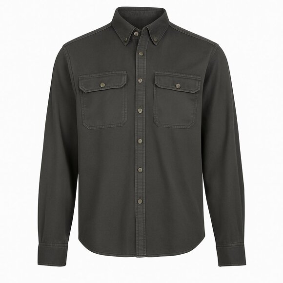 Lucky Brand Other - Lucky Brand Gray Button-Down Utility Shirt – Size L